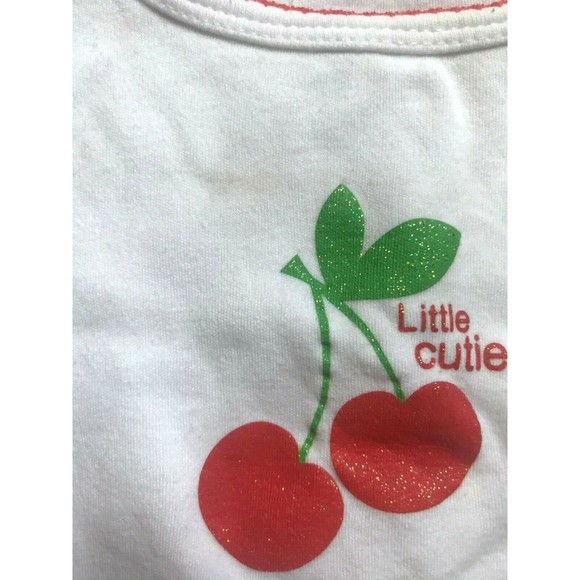 Girls Size 9M 6-9 Months Two Piece Carter's Little Cutie Cherry Top & Leggings - Picture 4 of 6